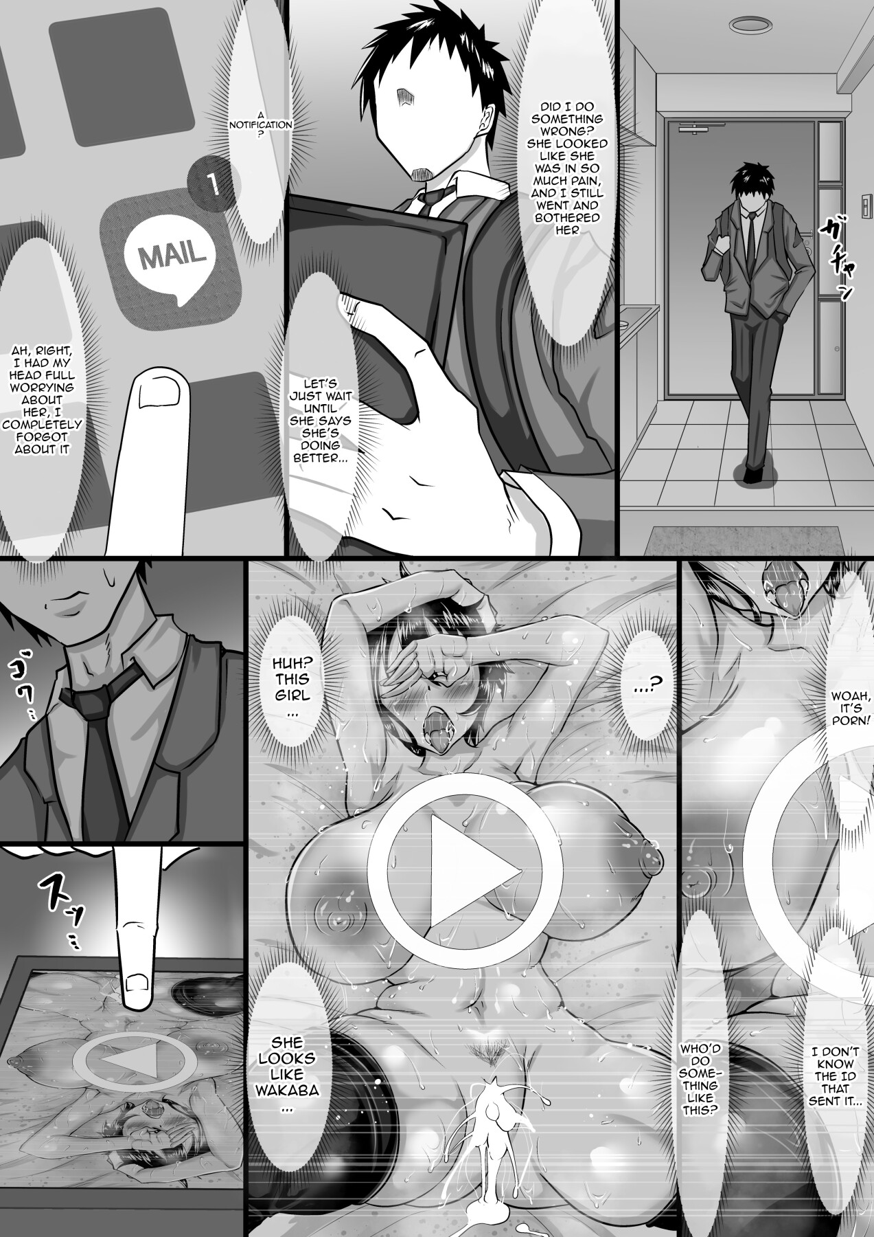 Hentai Manga Comic-A Girlfriend Addicted to Cheating Sends a Netorare Video To Her Boyfriend In Search of Greater Stimulus-Read-62